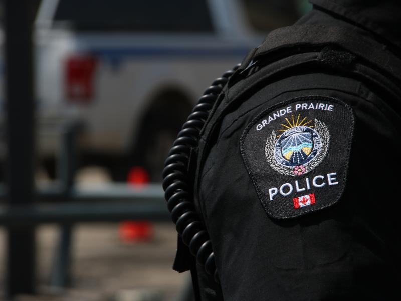 A Grande Prairie Police Service shoulder flash