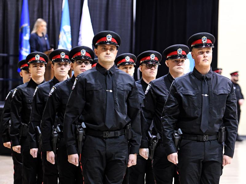 GPPS Recruit Class #4 marching at graduation