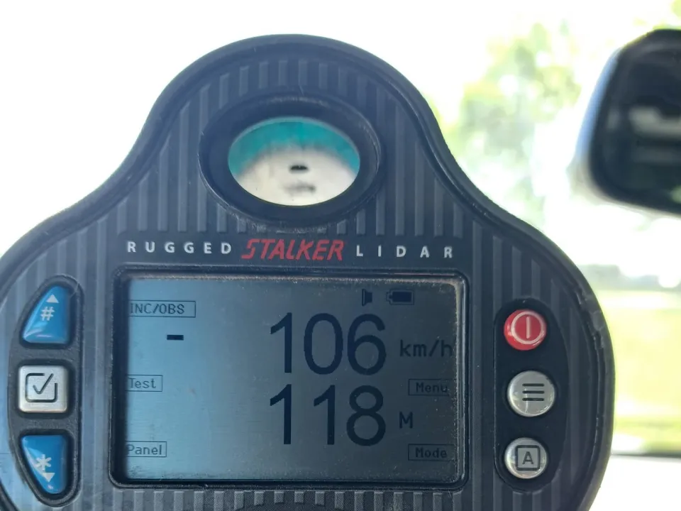 A radar gun